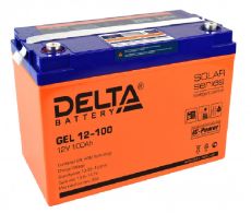 Аккумулятор для ИБП Delta Battery GEL 12-100 100А/ч-12V для UPS EN болт М8 - - 333x173x222