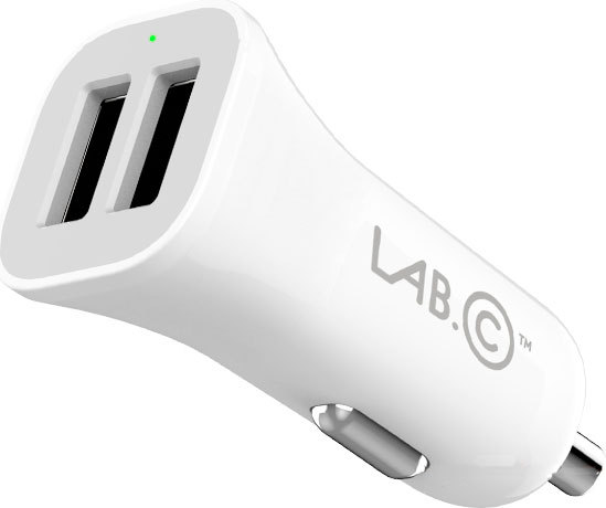 Автомобильное зарядное устройство для телефона LAB.C LABC-580-WH White