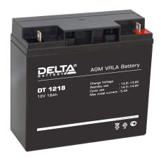 Аккумулятор для ИБП Delta Battery DT 1218 18А/ч-12V- EN5 зажим (FASTON) обратная 182x76x167