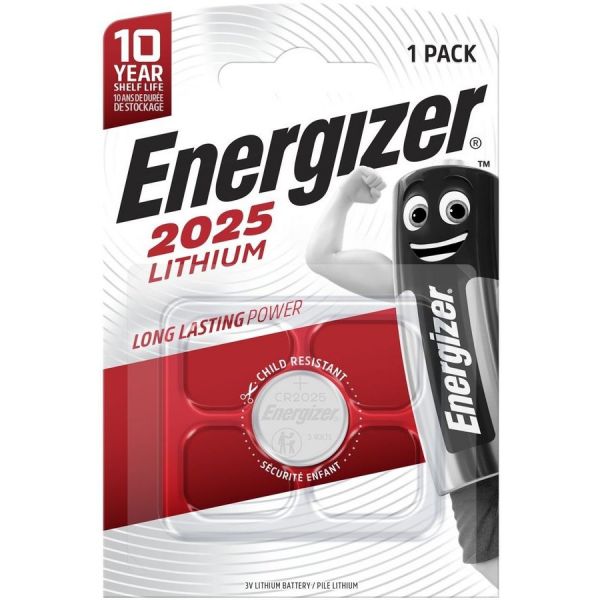 Батарейка Energizer Lithium CR2025, 1 шт.