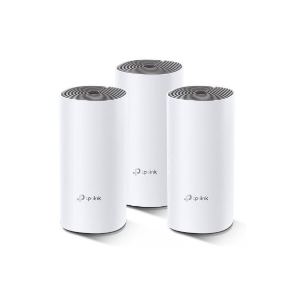 Бесшовный Mesh роутер TP-LINK DECO E4(3-PACK) AC1200, белый, 3 шт. в комплекте