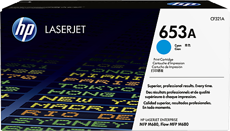 Картридж для принтера и МФУ HP CF321A 653A Cyan