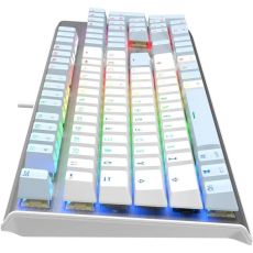 Клавиатура проводная A4Tech Fstyler FS100 Neon USB, проводная, синий/белый