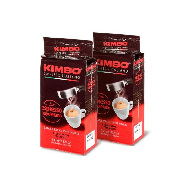 Кофе молотый KIMBO Espresso Napoli обжарка средняя 2 шт 0,2 кг