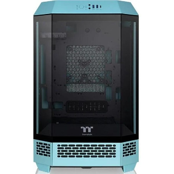 Корпус Thermaltake The Tower 300 Turquoise Micro-Tower голубой [ca-1y4-00sbwn-00]