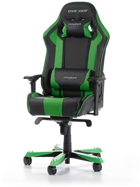 Кресло офисное DXRacer KING, черный/зеленый