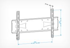 Кронштейн для телевизора Holder PFS-4017 Black 32-60