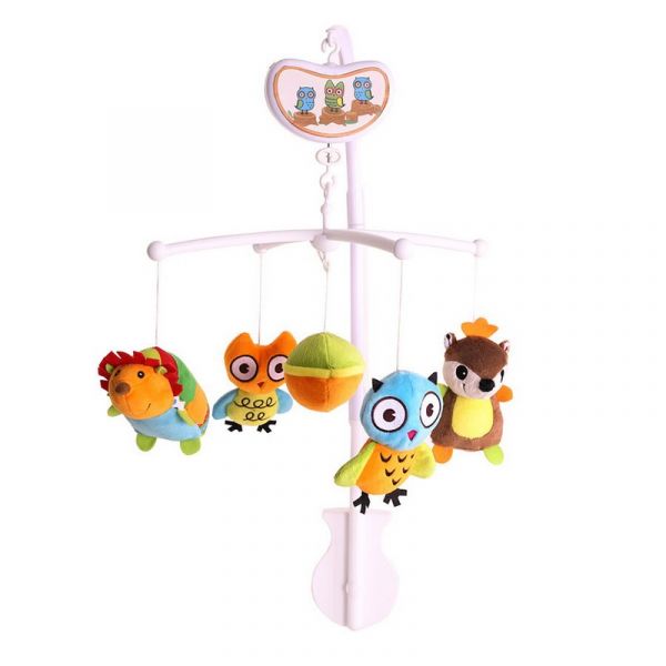 Мобиль Biba Toys Совушки 33х33х65 см разноцветный