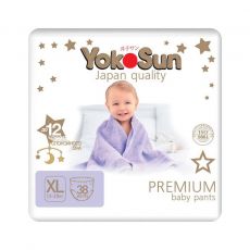 Подгузники-трусики YOKOSUN Premium XL размер XL, 12 - 20 кг, 38 шт.