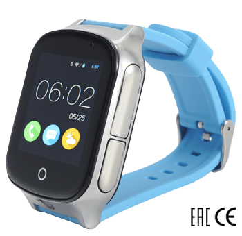 Умные часы Smart Baby Watch T100 голубой