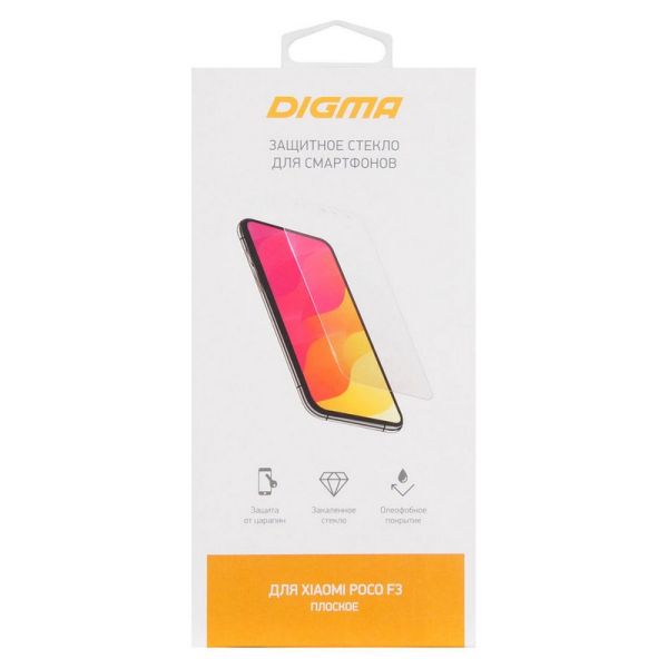 Защитное стекло для экрана Digma [dgg1xpf3aa] Xiaomi Poco F3